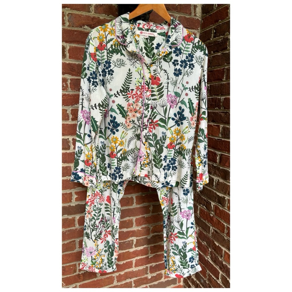 NWOT Anthropologie RO’s Garden Lounge Set in Floral Viola  Size XSmall - Picture 7 of 16